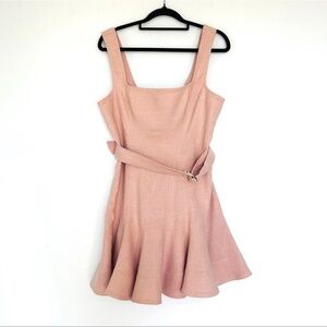 Acler#Cream Mini Dress with Belt